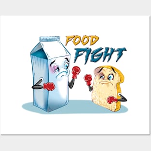 Food Fight Punny Posters and Art